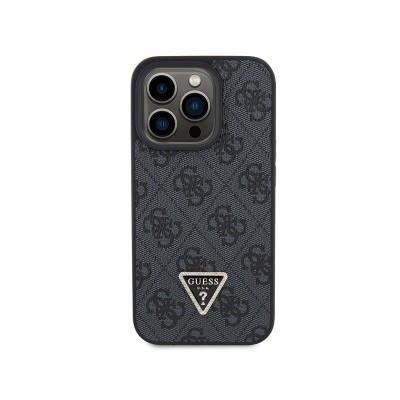 Husa IPhone 15 Pro Max, Guess Originala, Diamond Leather, Negru